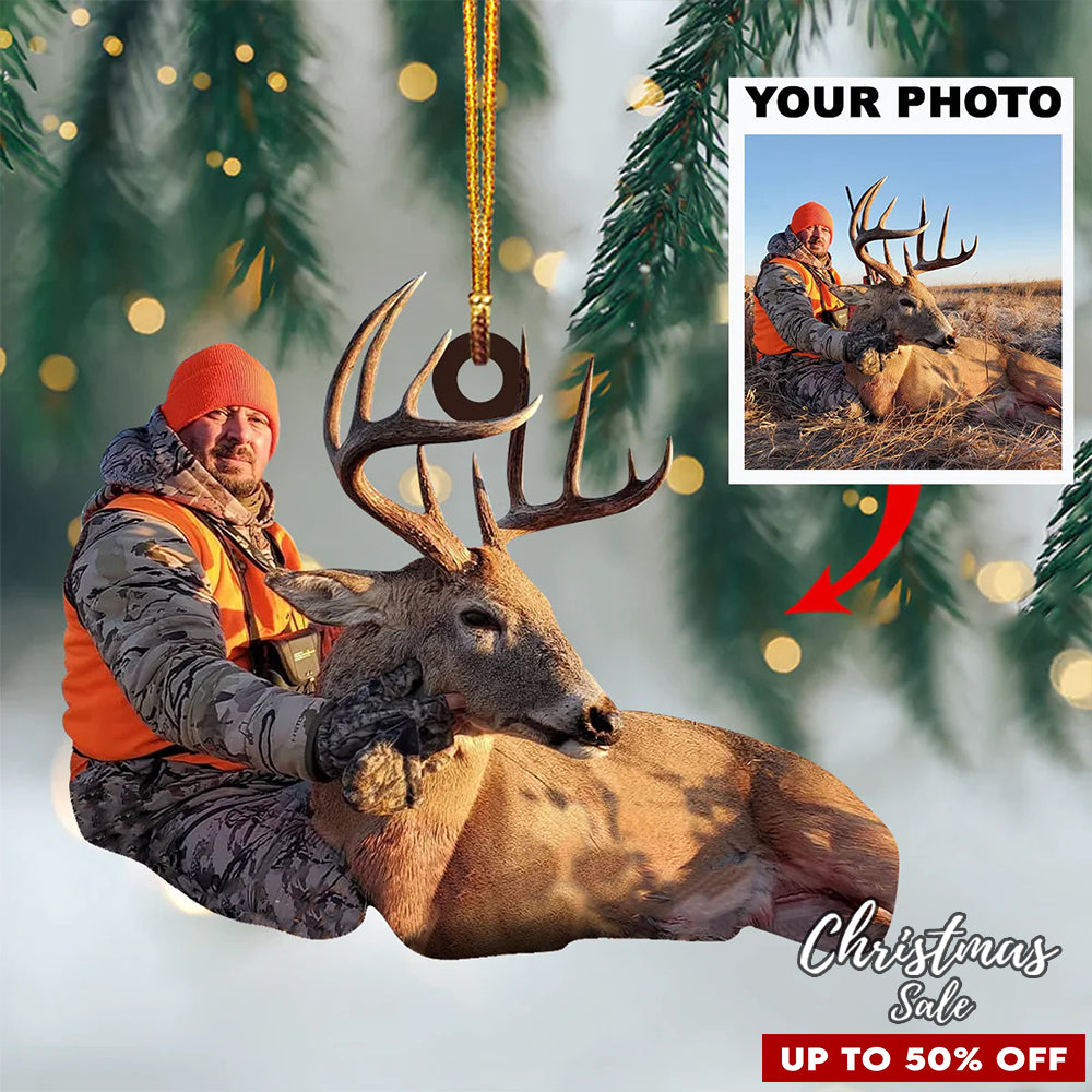 Custom Photo Ornament, Grandparents Gifts, Perfect Gift for Family, Friends, Kids and Lover | Grandparent