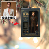 Turn Your Photo into an Action Figure - Custom Photo Ornament Toy Box Portrait | King
