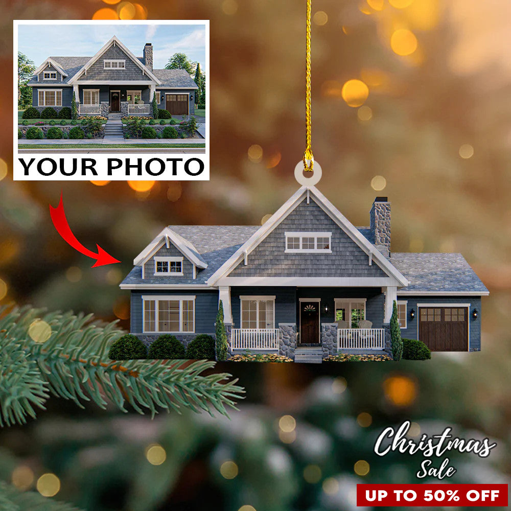 Custom Photo Ornament Santa Love You Perfect Gift for Family, Friends, Kids and Lover | Santa