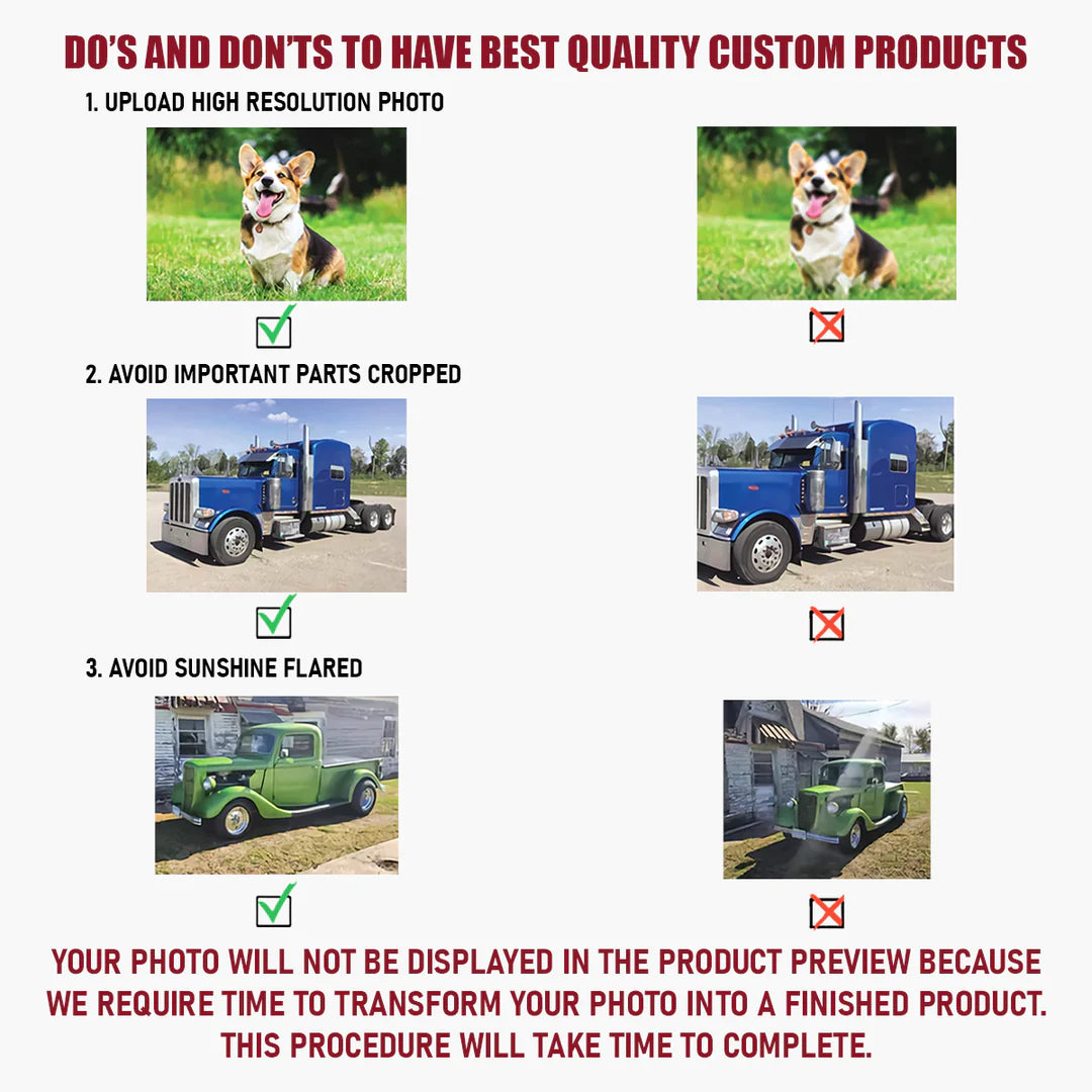 Victory View - Personalized Photo Mica Ornament - Customized Your Photo Ornament - Christmas Gifts For Hunting Lovers