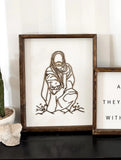 Stunning Jesus Christ “Reaching to Rescue” Wood Sign / SVG Digital Download – Faith Wall Art | Final
