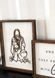 Stunning Jesus Christ “Reaching to Rescue” Wood Sign / SVG Digital Download – Faith Wall Art | Final
