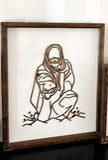 Stunning Jesus Christ “Reaching to Rescue” Wood Sign / SVG Digital Download – Faith Wall Art | Final