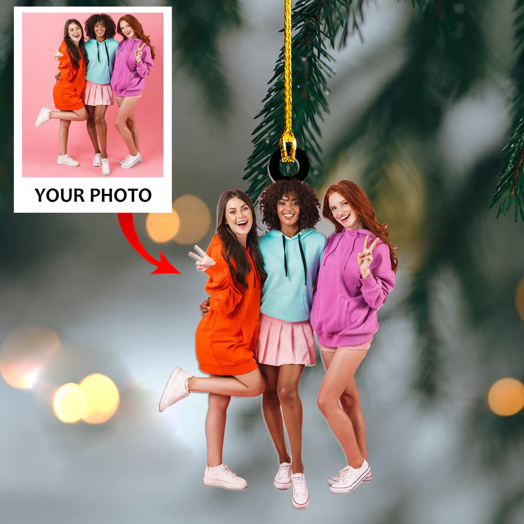 Custom Photo Ornament - Personalized Photo Mica Ornament - Christmas Gift For Family Member | Friend 12