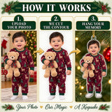 Personalized Baby First Christmas Custom Photo Ornament, Custom Shaped Acrylic Newborn Keepsake, Holiday Gift for Parents and Grandparents