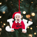 Custom photo Ornament - ersonalized Custom Photo Mica Ornament - Christmas Gift For Kid, Family Members| Joy