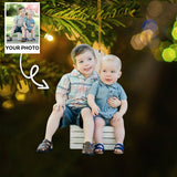 Personalized Photo Ornament - Christmas Gift For Family Member, Friends - Customized Your Photo Baby Ornament | Kids 2024