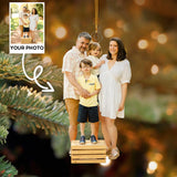 Customized Your Photo Ornament - Personalized Photo Mica Ornament - Christmas Gifts For Family, Fiend | Family