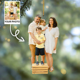 Customized Your Photo Ornament - Personalized Photo Mica Ornament - Christmas Gifts For Family, Fiend | Family