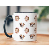 Custom Baby Face Mug, Your Dog's Face Mug, Funny Christmas Gift