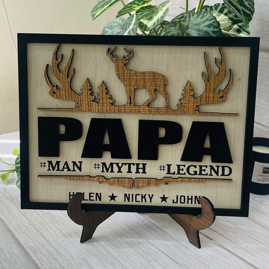 The Man The Myth The Legend Wooden Sign, Gift for Dad, Dad Wooden Sign, Father's Day Gift
