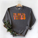 Thankful Vibes Shirt, Thanksgiving Tee, Grateful T-Shirt, Fall Shirt, Thanksgiving Shirt, Autumn Shirt, Fall Shirt
