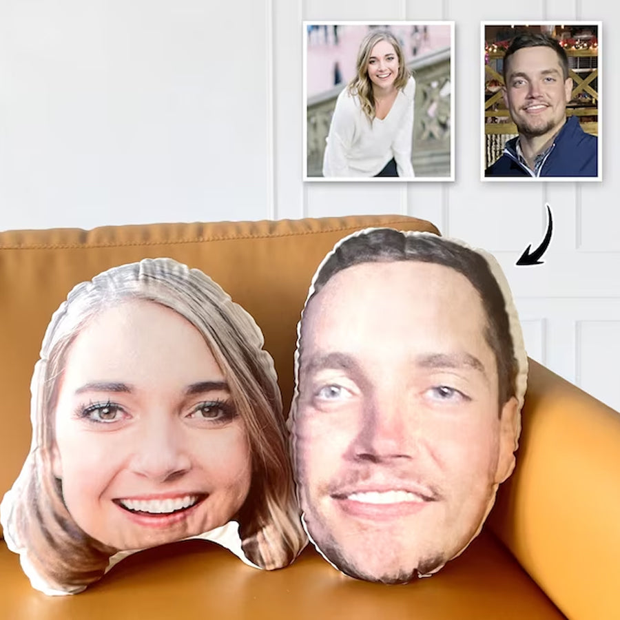 Custom Face Photo Throw Pillow, Funny Pillow, Personalized Photo Pillow, Custom Shape Pillow, Home Decoration