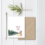 Christmas Card from the Dog, Perfect Gift for Dog Dad & Dog Mum, Personalised Pet Greeting Card