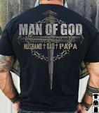 Personalized Man Of God Shirt, Gift for Husband Dad Grandpa, Father's Day Gifts