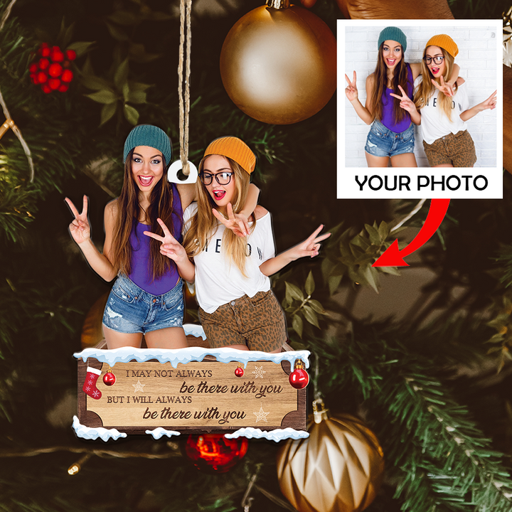 Custom photo Ornament - Personalized Photo Mica Ornament - Christmas Gift For Family, Friends, Besties | With You