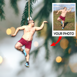 Custom Photo Ornament -Christmas Gift For Friend And Family - Funny Moment Photo | Funny 2