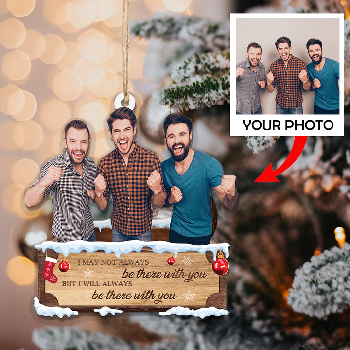 Custom photo Ornament - Personalized Photo Mica Ornament - Christmas Gift For Family, Friends | With You
