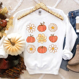 Floral Pumpkin Patch Shirt, Fall Shirt for Women, Retro Halloween Tee, Thanksgiving Shirt, Fall Vibes, Pumpkins T-Shirt