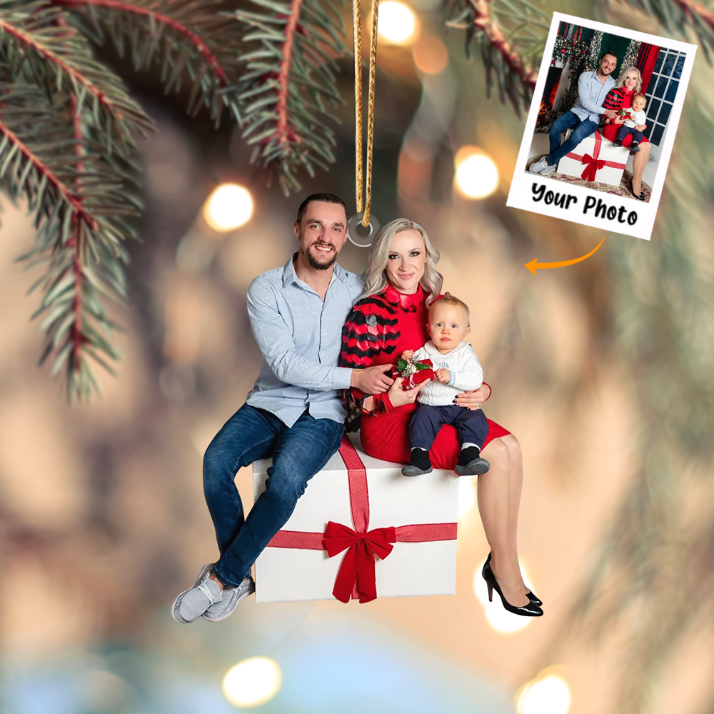 Custom Photo Ornament, Family Ornament 2023, Christmas Ornament, Gift for Family | Family 8