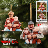 Custom Photo Ornament Santa Love You Perfect Gift for Family, Friends, Kids and Lover | Santa