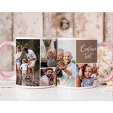 Custom Photo Collage Mug, Photo Collage With Text Mug, Birthday Gift, Collage Coffee Mug, Family Gift. Xmas Gift