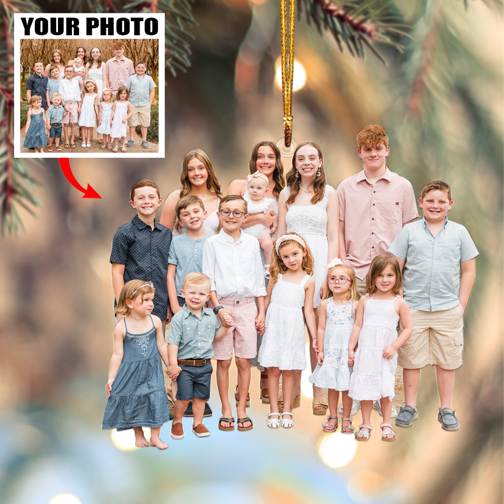 Custom Photo Ornament - Personalized Photo Mica Ornament - Christmas Gift For Family Member | Friend 12