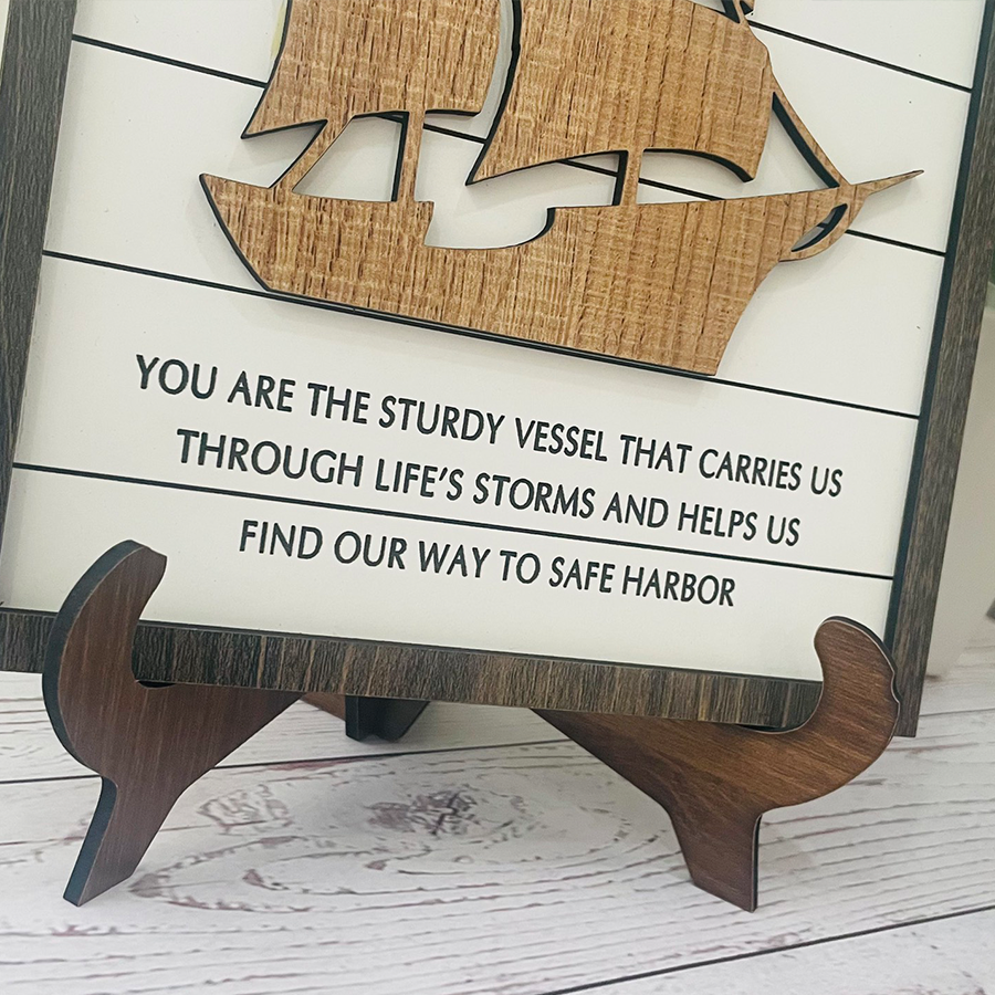 Dad Wooden Sign, Dad Quote Frame, Father's Day Wood Sign, Gift for Dad Grandpa