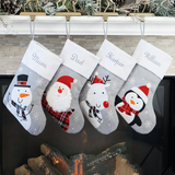 Personalized Christmas Stocking, Custom Name Christmas Stocking, Family Stocking, Farmhouse Stocking