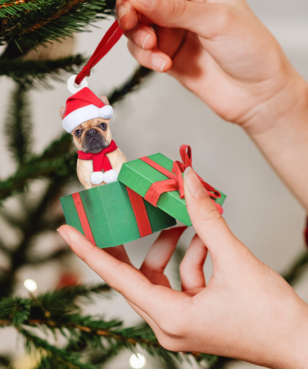 Custom Photo Ornament - Cute Dog Photo Ornament - Christmas, Birthday Gift For Pet Mom, Pet Dad, Dog Mom, Dog Dad, Cat Mom, Cat Dad, Dog Parents | Dog box