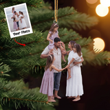 Custom Photo Ornament, Family Photo Ornament, Christmas Gift For Family Members, Friends| Family 5