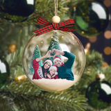 Custom Photo Christmas Ball Ornament, Personalized Christmas Gifts | Ball Family