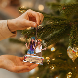 Custom photo Ornament - Personalized Photo Mica Ornament - Christmas Gift For Family, Friends, Besties | With You
