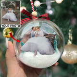 Custom Photo Christmas Ball Ornament, Personalized Christmas Gifts | Ball Married