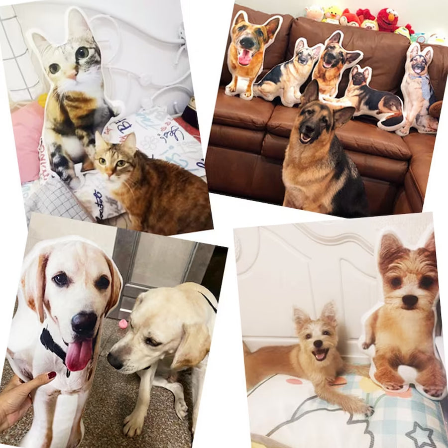 Custom Pet Pillow, Personalized Pillow, Pet Memorial Gift, Custom Shape Pillow, Dog Pillow, Cat Pillow, Pet Lover Gift