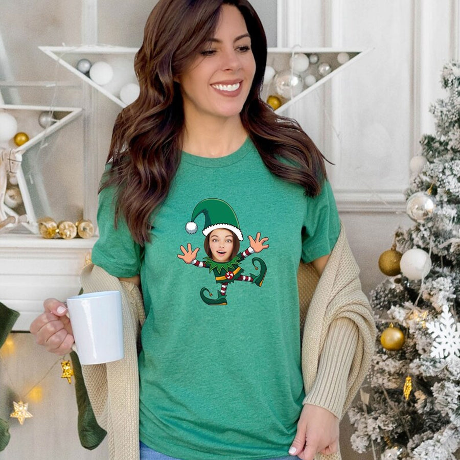 Custom Face Christmas Shirt, Personalized Christmas Shirt, Funny Christmas Shirt, Christmas Custom Photo Shirt, Christmas Family Shirt