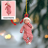 Personalized Photo Ornament - Christmas Gift For Family Member, Friends - Customized Your Photo Baby Ornament | NB Kids