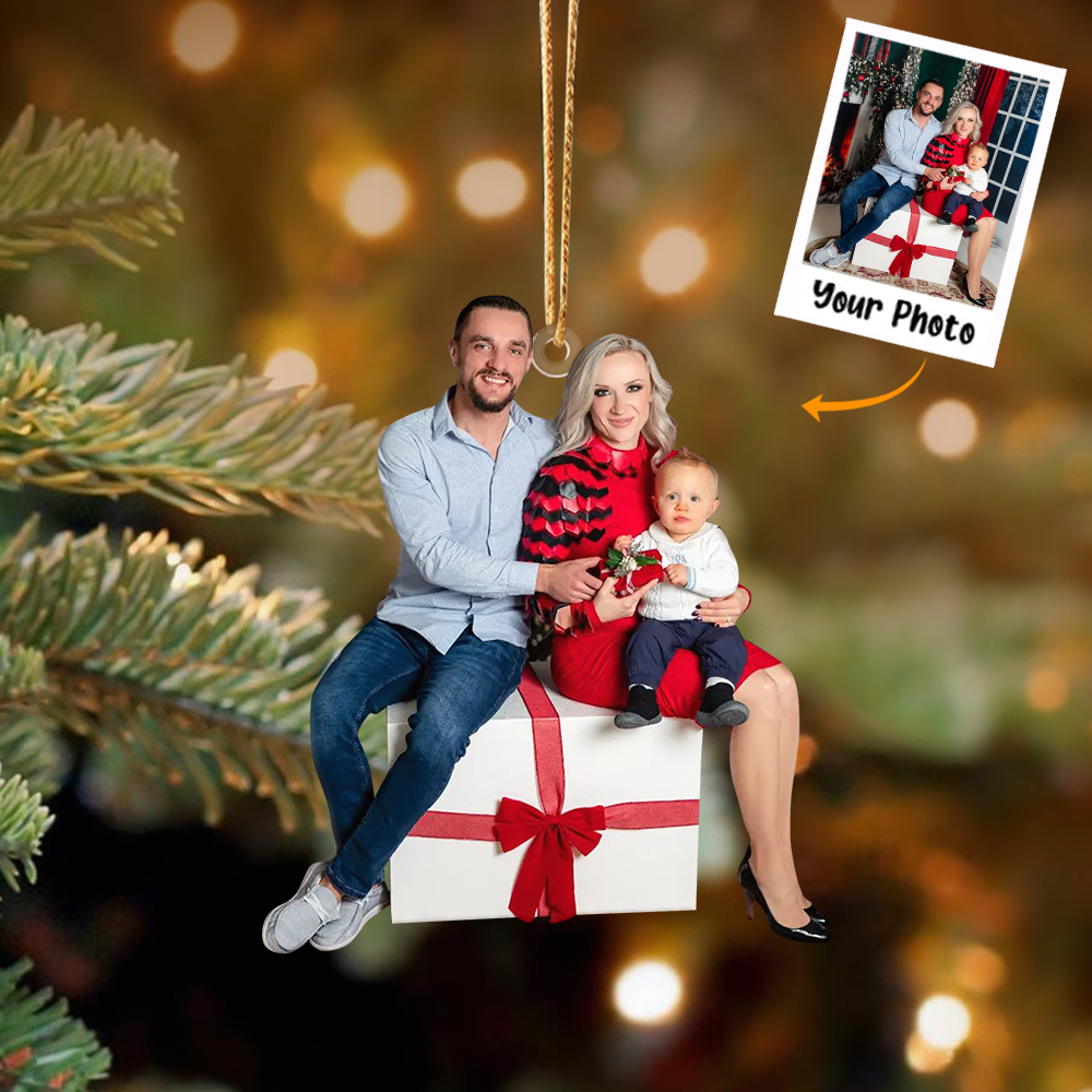 Personalized Custom Photo Ornament Christmas, Perfect Gift for Christians, Family and Friends | Pope