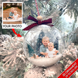 Custom Photo Ornament, Christmas 3D Ball Ornaments, Christmas, Birthday Gifts for Family, Family Members, Mom, Dad, Husband, Wife | Ball Family 3