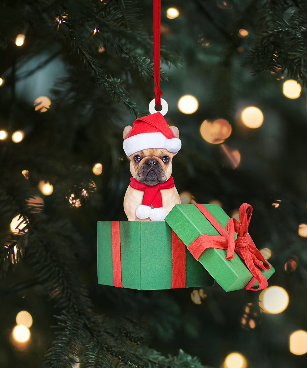 Custom Photo Ornament - Cute Dog Photo Ornament - Christmas, Birthday Gift For Pet Mom, Pet Dad, Dog Mom, Dog Dad, Cat Mom, Cat Dad, Dog Parents | Dog box