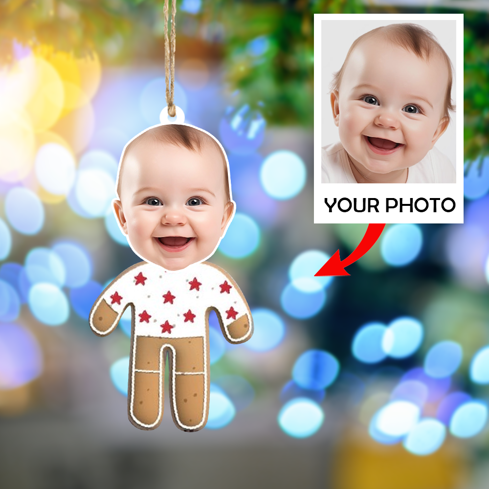 Custom Photo Ornament - Personalized Photo Mica Ornament - Christmas Gift For Family Members | Cookie