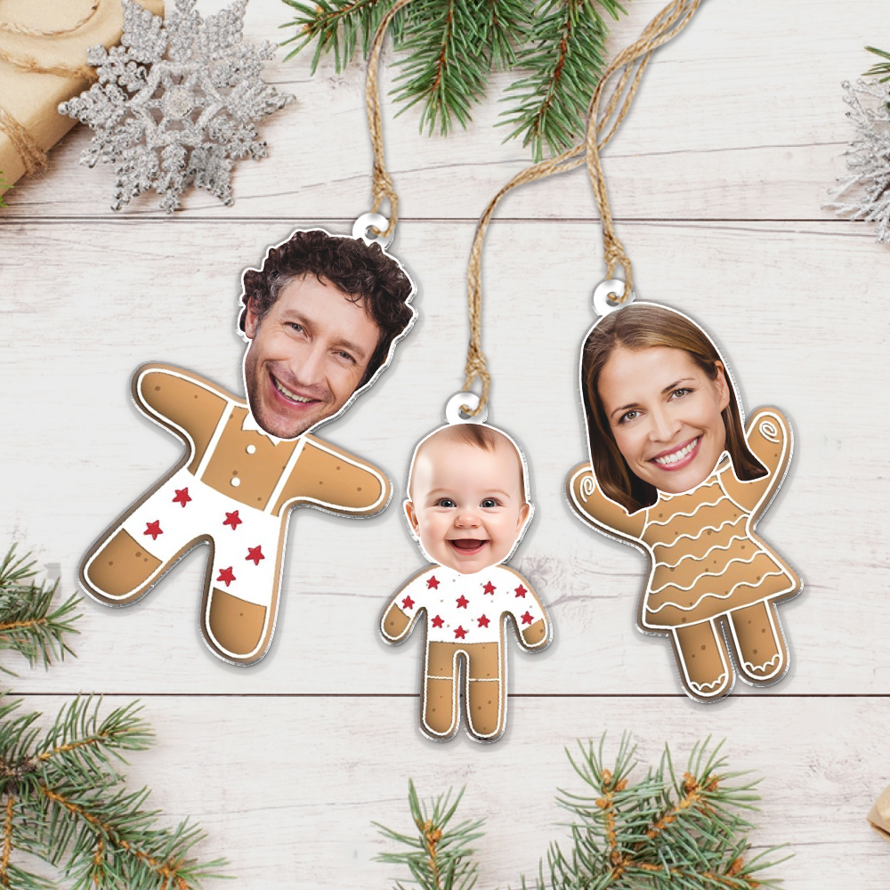Custom Photo Ornament - Personalized Photo Mica Ornament - Christmas Gift For Family Members | Cookie