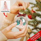 Custom Photo Christmas Ball Ornament, Personalized Christmas Gifts | Ball Family