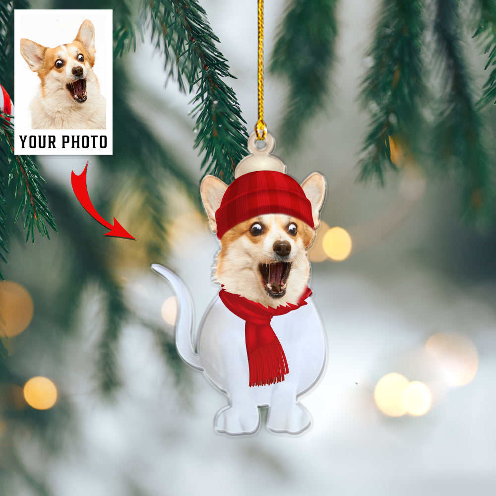 Custom Photo Ornament - Family Photo Ornament - Christmas, Birthday Gift For Family, Family Members, Mom, Dad, Husband, Wife | Snow