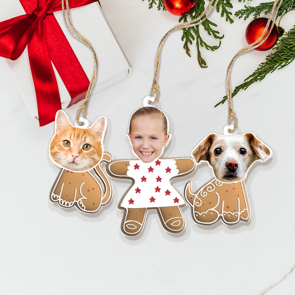 Custom Photo Ornament - Personalized Photo Mica Ornament - Christmas Gift For Family Members | Cookie