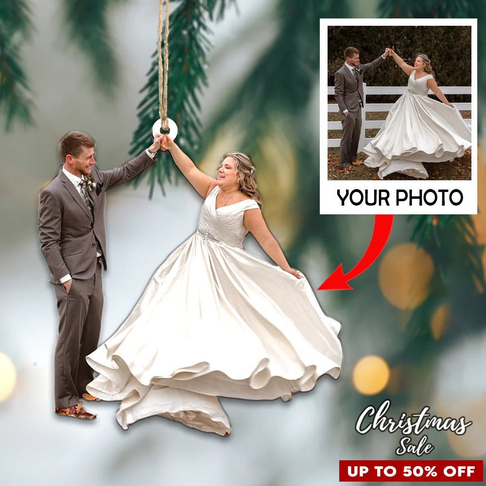 Custom Photo Ornament, Grandparents Gifts, Perfect Gift for Family, Friends, Kids and Lover | Grandparent