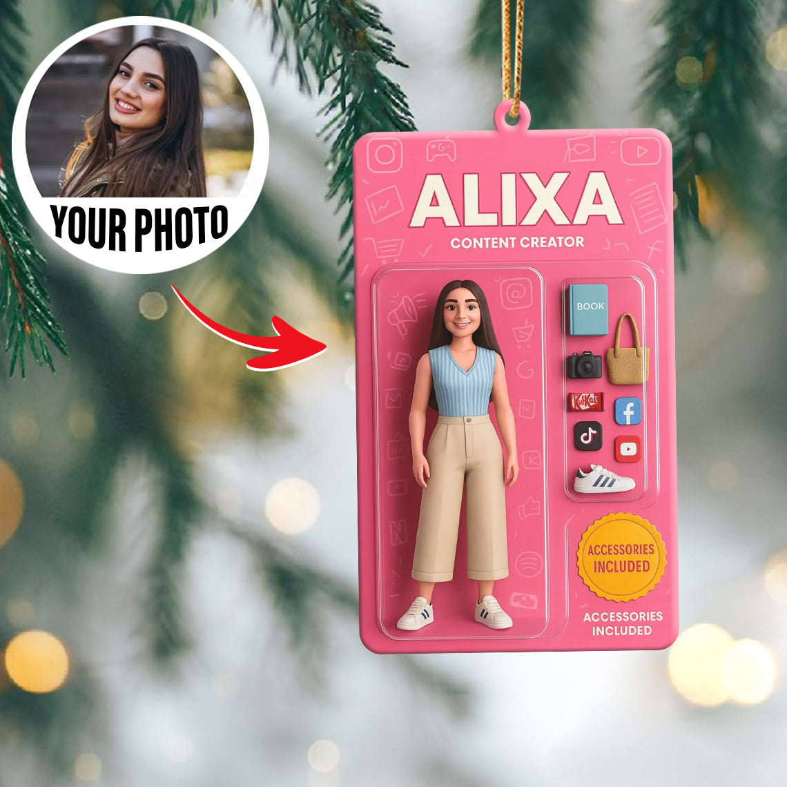 Turn Your Photo into an Action Figure - Custom Photo Ornament Toy Box Portrait | Content Creator