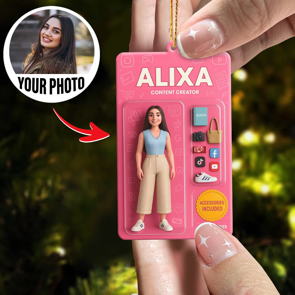 Turn Your Photo into an Action Figure - Custom Photo Ornament Toy Box Portrait | Content Creator