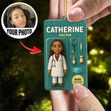 Turn Your Photo into an Action Figure - Custom Photo Ornament Toy Box Portrait | Doctor