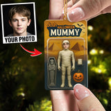 Turn Your Photo into an Action Figure - Custom Photo Ornament Toy Box Portrait | Halloween Mummy